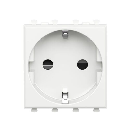 Розетка 1-м 2мод Avanti "Белое облако" 2P+E защ шторки