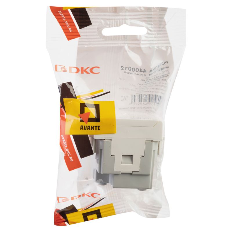 Розетка 1-м 2мод Avanti "Белое облако" 2P+E защ шторки с крышкой — изображение 5