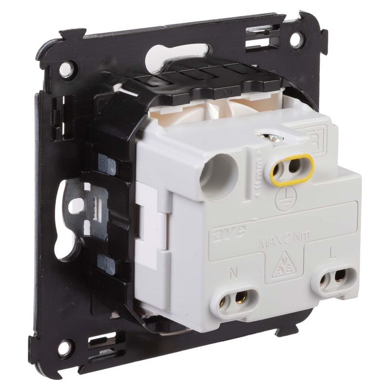 Розетка 1-м СП 2мод Avanti "Белое облако" 2P+E защ шторки с крышкой — изображение 4