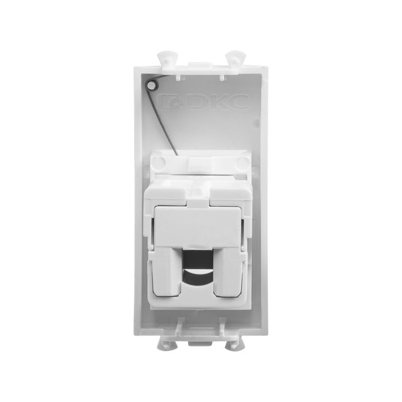 Розетка телефонная 1мод Avanti "Белое облако" RJ12 модульная — изображение 3