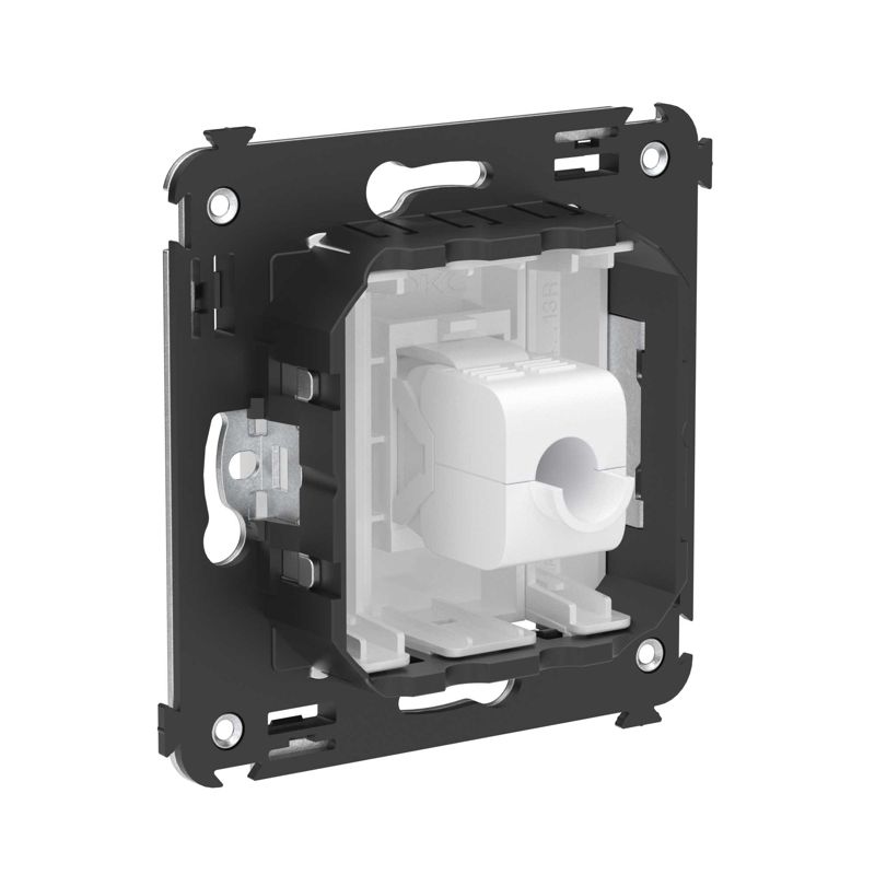 Розетка компьютерная 1-м СП Avanti "Белое облако" RJ45 кат.5E без шторок механизм — изображение 3