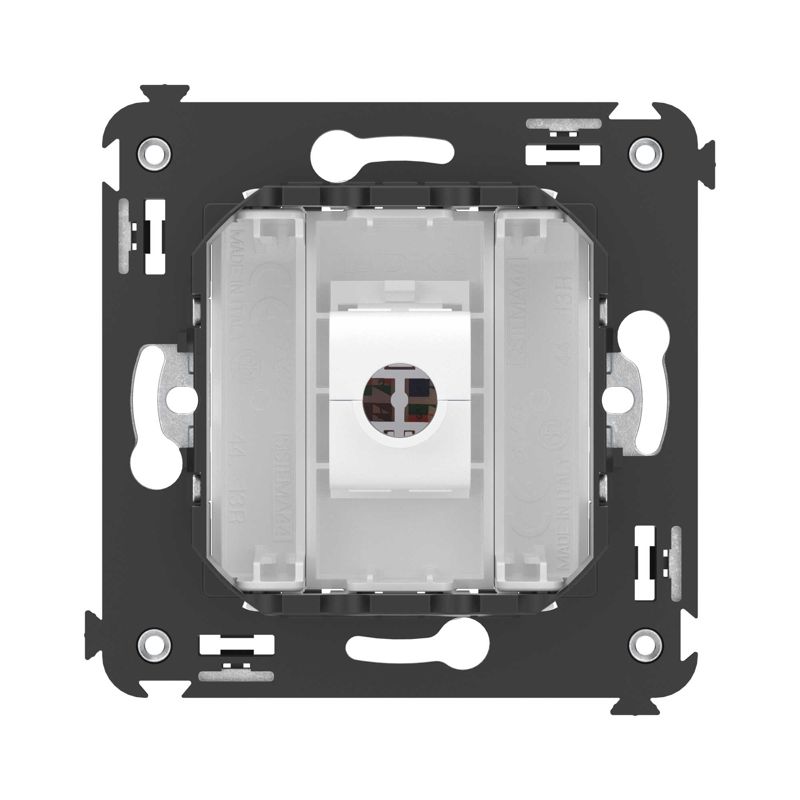 Розетка компьютерная 1-м СП Avanti "Белое облако" RJ45 кат.5E без шторок механизм — изображение 4