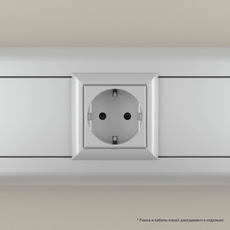 Розетка 1-м 2мод Avanti "Закаленная сталь" 2P+E защ шторки — изображение 6