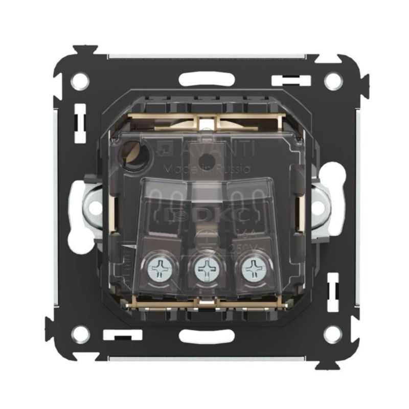 Розетка 1-м СП 2мод Avanti "Ванильная дымка" 2P+E защ шторки беж — изображение 3