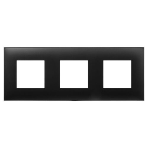 Рамка 3-м 6мод Avanti "Черный матовый"