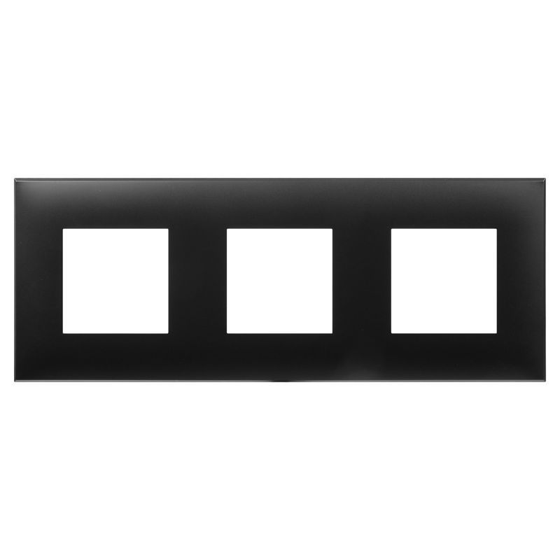 Рамка 3-м 6мод Avanti "Черный матовый"