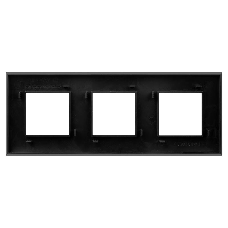 Рамка 3-м 6мод Avanti "Черный матовый" — изображение 3