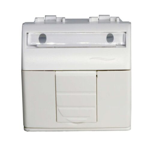 Розетка компьютерная 1-м СП 2мод Brava RJ45 кат.5E