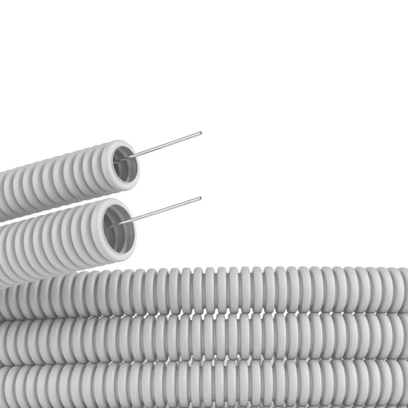 Труба гофрированная гибкая легкая с протяжкой