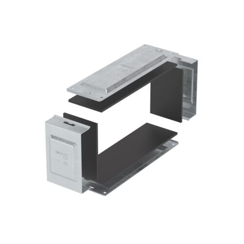 Комплект для обеспечения степени защиты в местах соединения секций лотков цинк-ламель