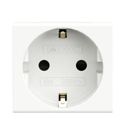 Розетка 1-м 2мод Viva 2P+E с заземл защ шторки