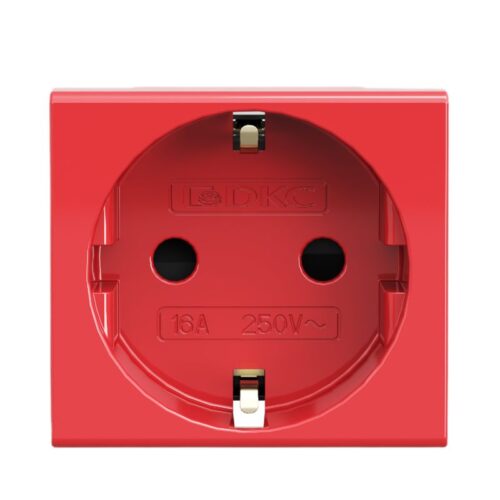 Розетка 1-м 2мод Viva 2P+E с заземл защ шторки