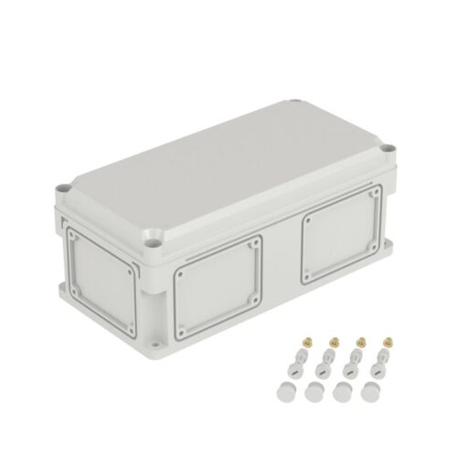 Корпус с непрозр крышкой с фланцами пластик