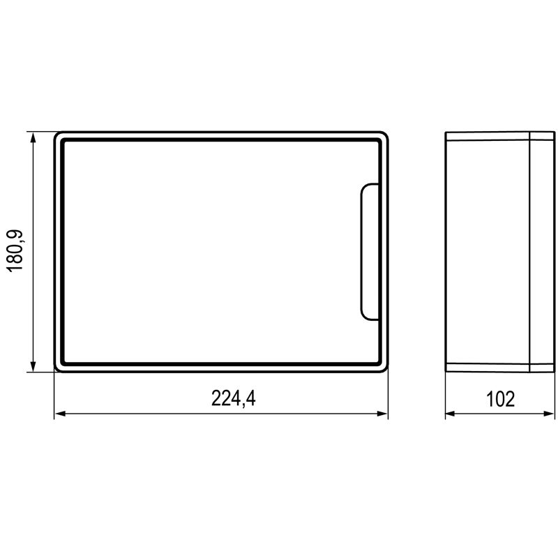 Щиток настенный FRAME 8мод с дверцей с — изображение 5