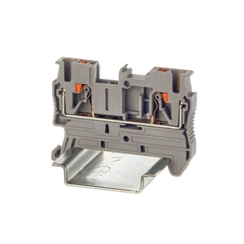 Клемма проходная зажим push-in 2 VPR-2.5-GY